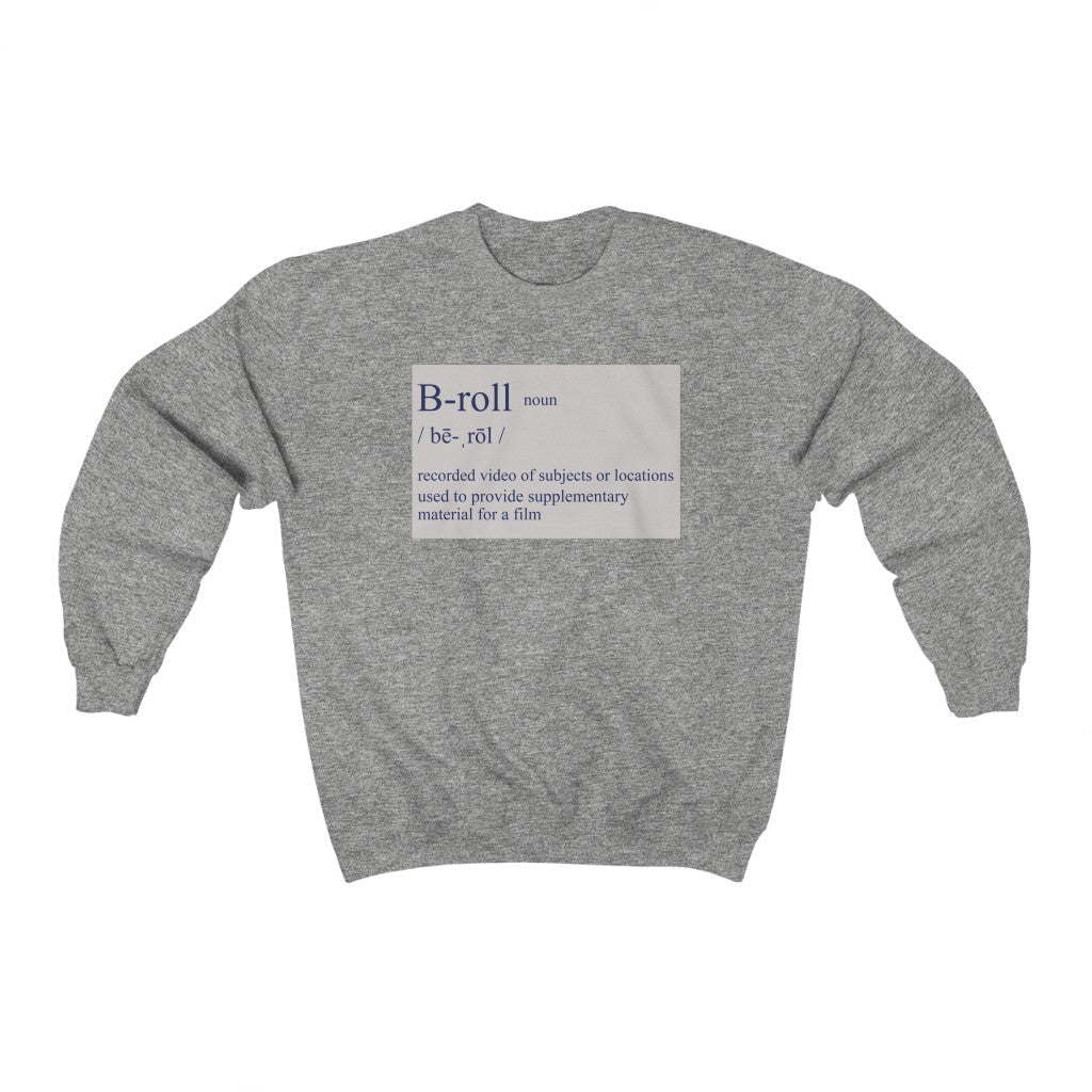 B-roll Crewneck Sweatshirt - FilmSwagStore - Sweatshirt